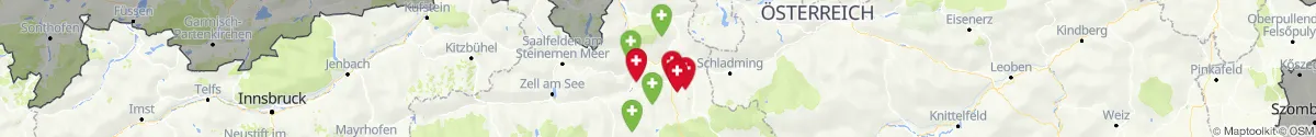 Map view for Pharmacies emergency services nearby Eben im Pongau (Sankt Johann im Pongau, Salzburg)